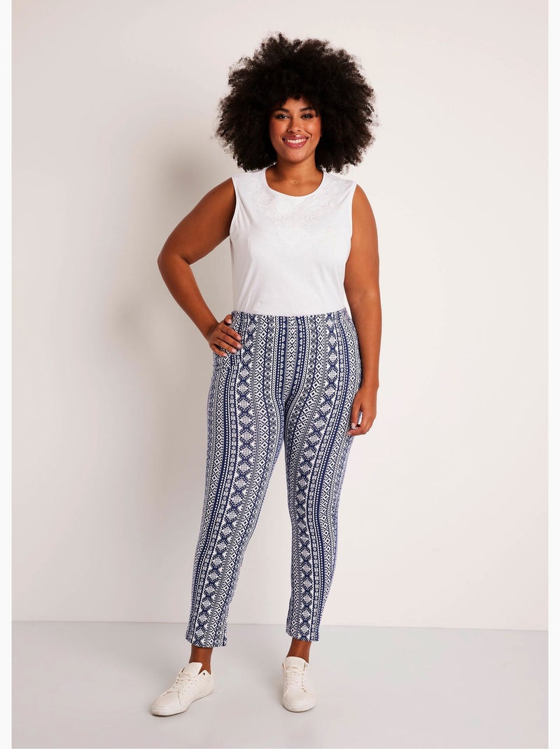 Legging imprimé ceinture élastiquée Multicolore - Kiabi