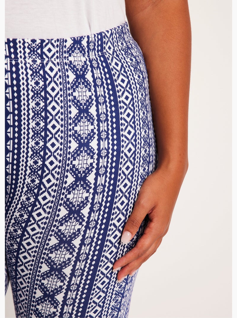 Legging imprimé ceinture élastiquée Multicolore - Kiabi