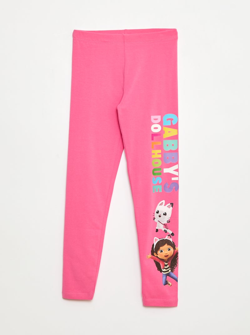 Legging imprimé en coton 'Gabby's dollhouse' Rose - Kiabi