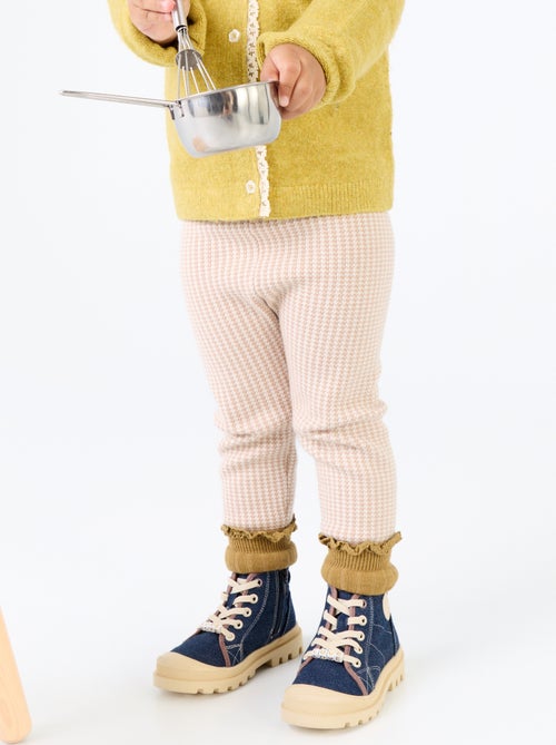 Legging imprimé en maille compacte - Kiabi