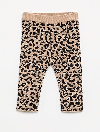Legging imprimé en maille compacte