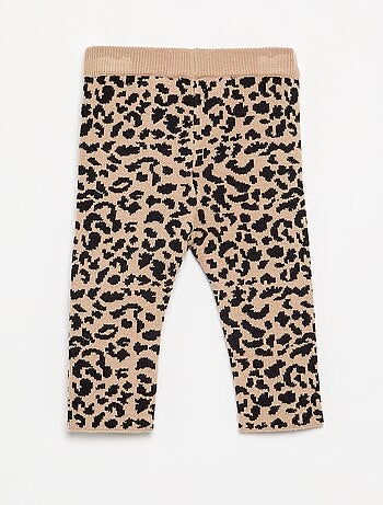 Legging imprimé en maille compacte