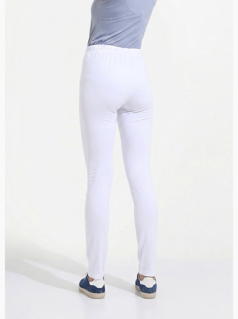 Legging imprimé femme taille élastiquée - afibel Blanc - Kiabi
