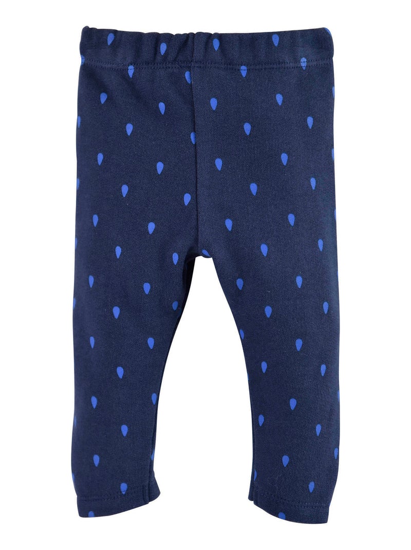 LEGGING IMPRIME HAPPY Bleu - Kiabi