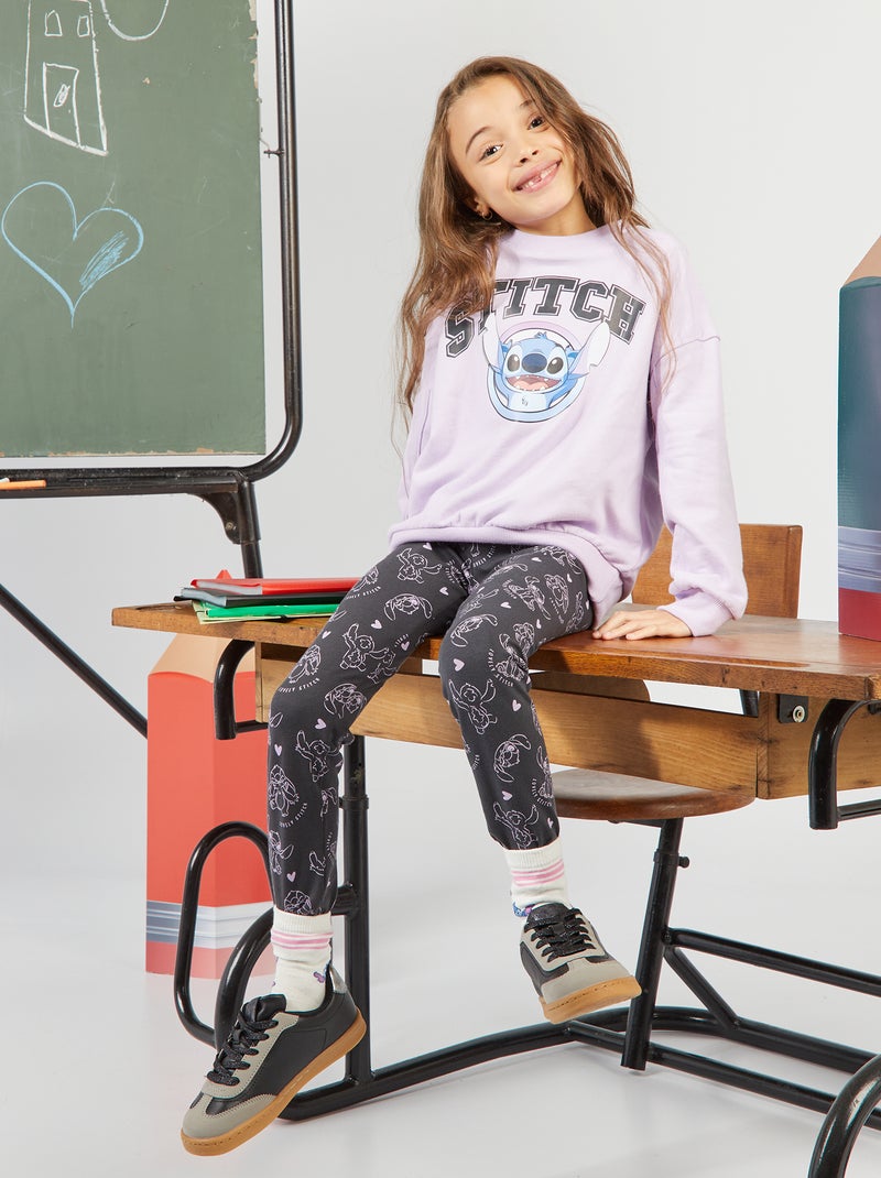 Legging imprimé 'Stitch' gris - Kiabi