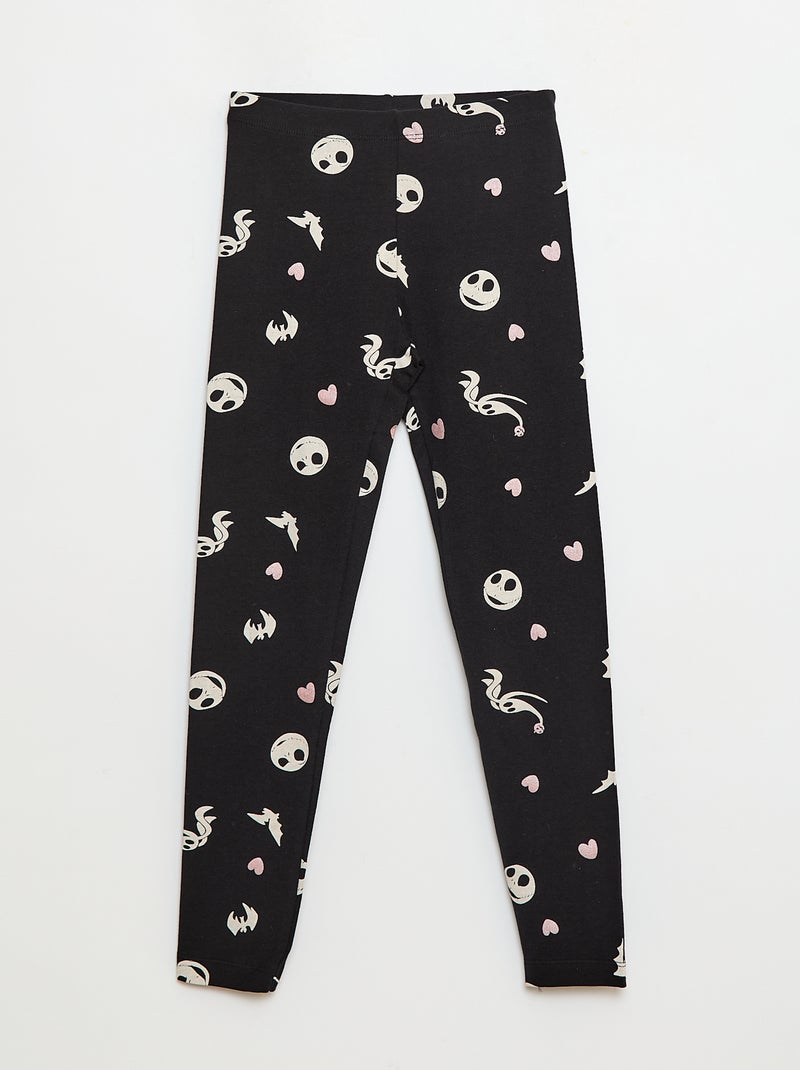 Legging imprimé 'Tim Burton' Noir Fille Kiabi