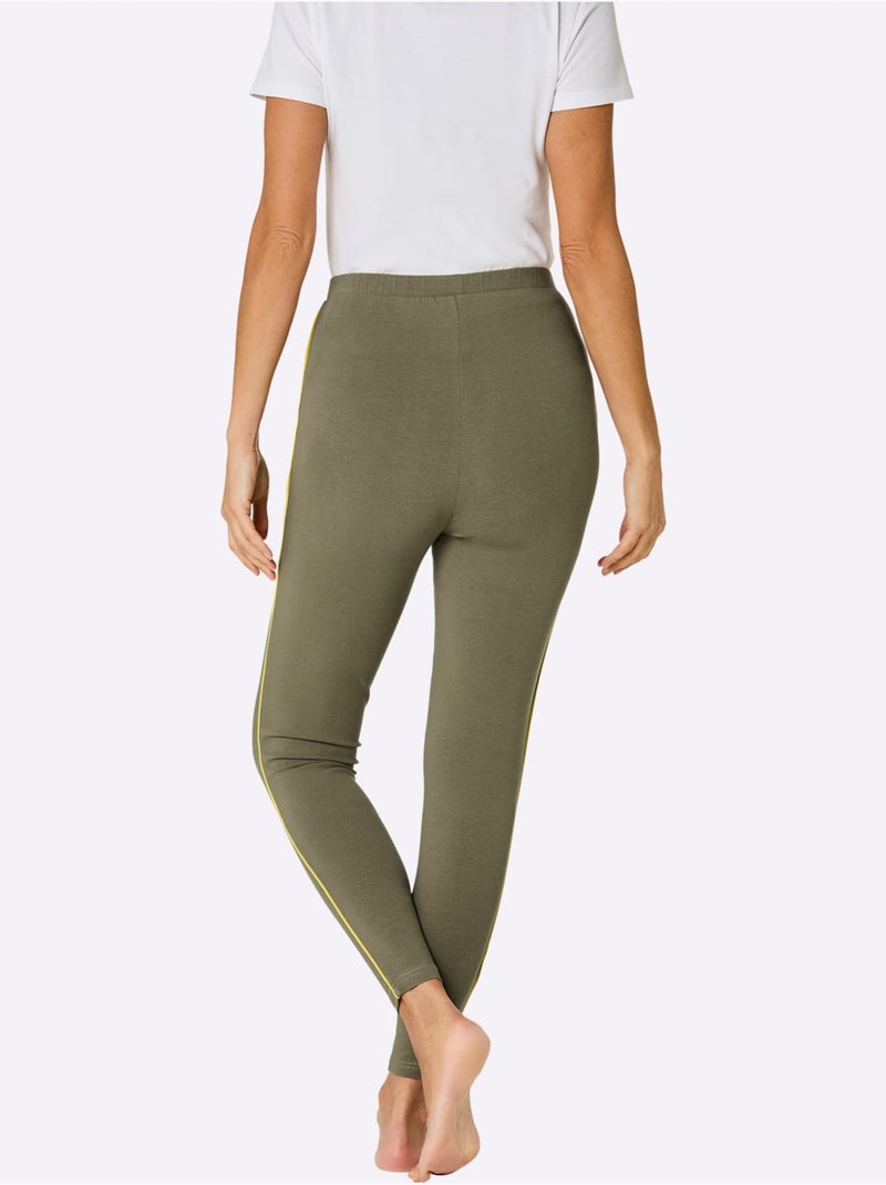 Legging Jersey Fin - Taille Standard - Witt Kaki - Kiabi