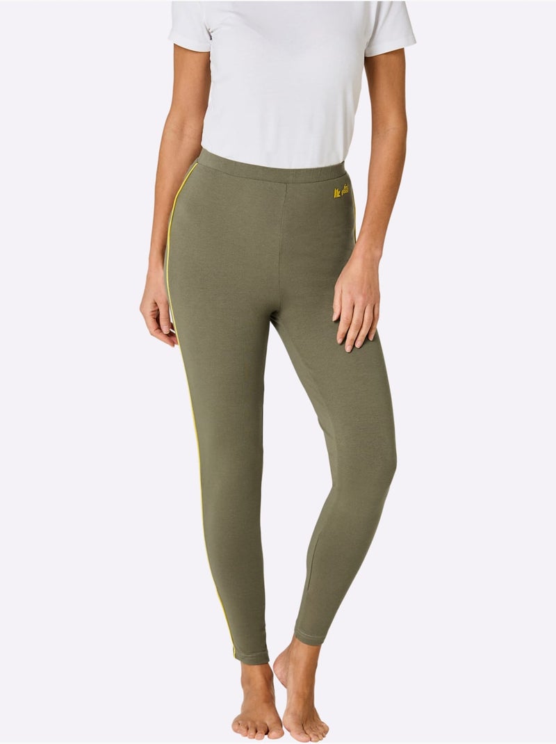 Legging Jersey Fin - Taille Standard - Witt Kaki - Kiabi
