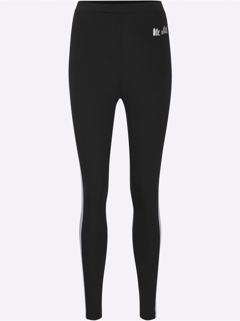 Legging Jersey Fin - Taille Standard - Witt Noir Gris - Kiabi