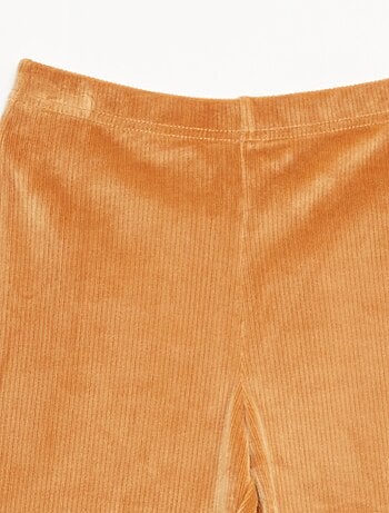 Legging large en velours