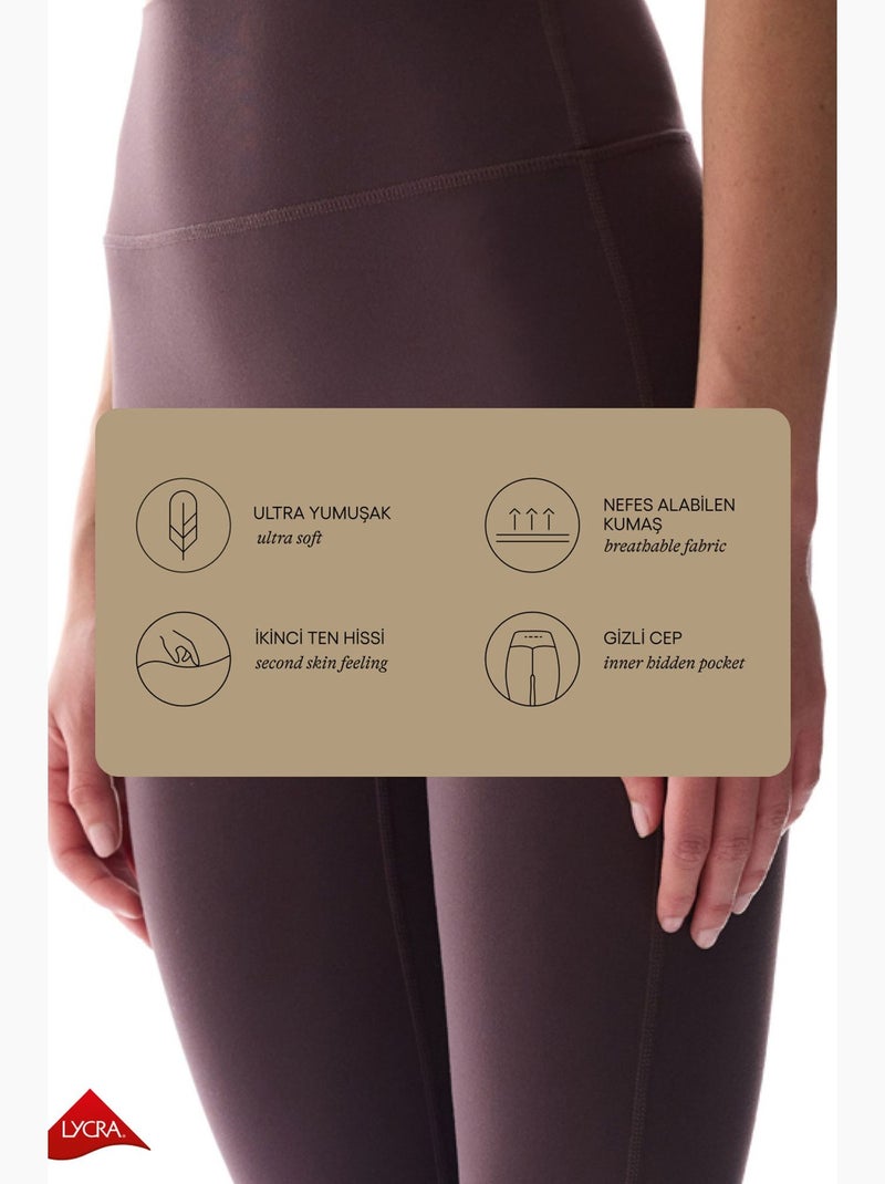 Legging léger maintien taille haute light soft penti Mauve - Kiabi