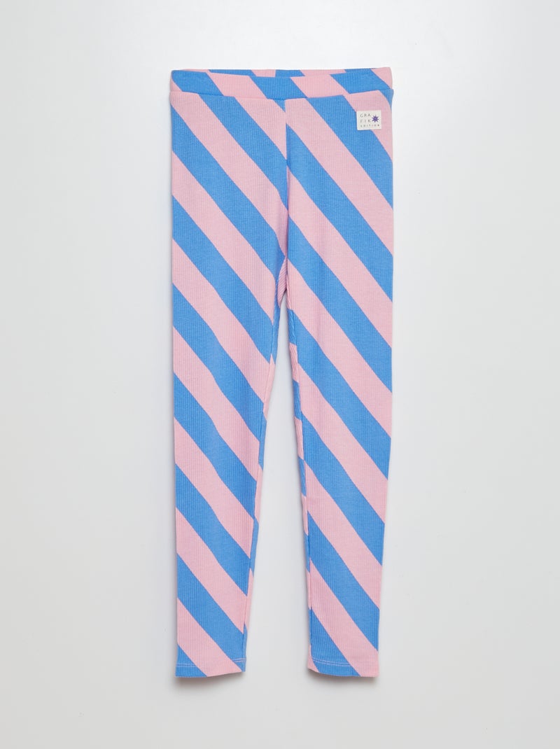 Legging long - Grafik Edition Rose/bleu - Kiabi