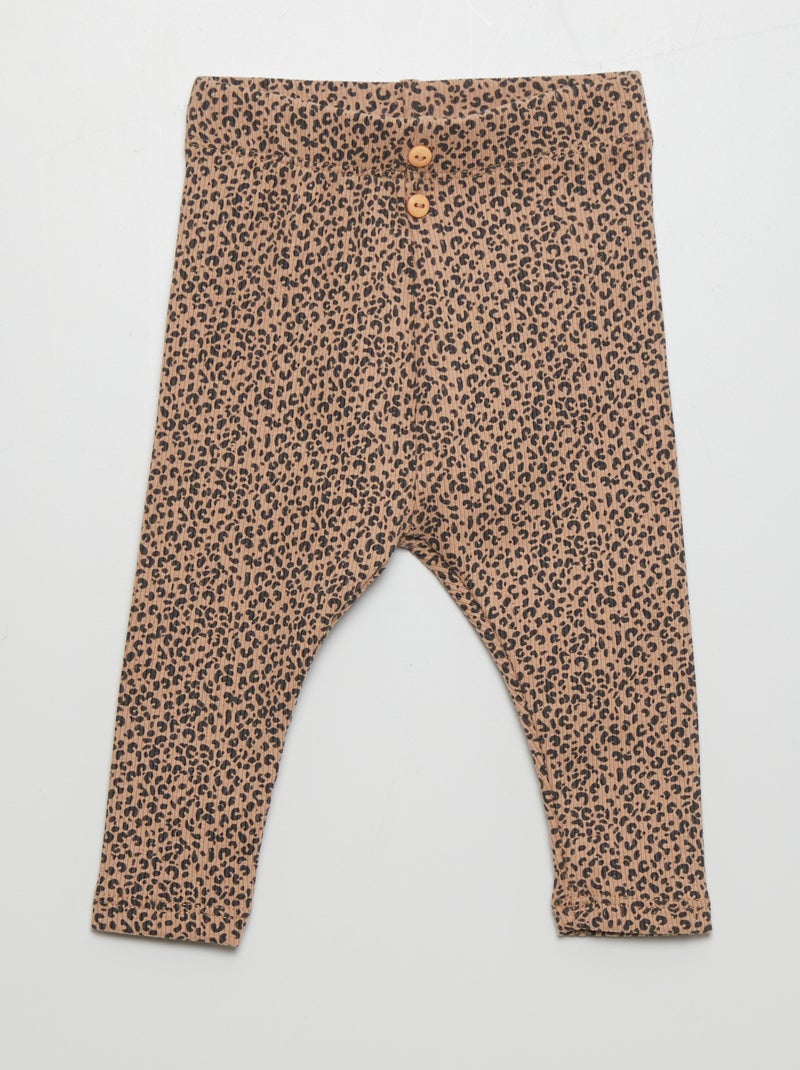 Legging long à motif Beige - Kiabi