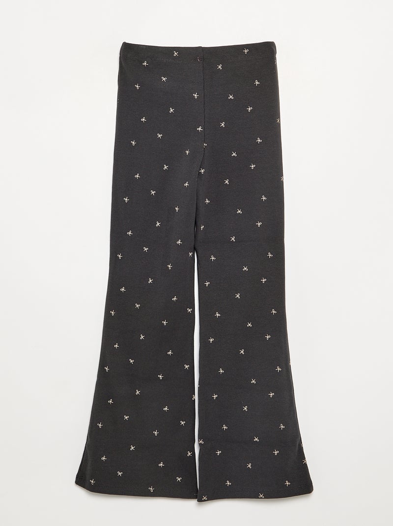 Legging long à motif Gris - Kiabi