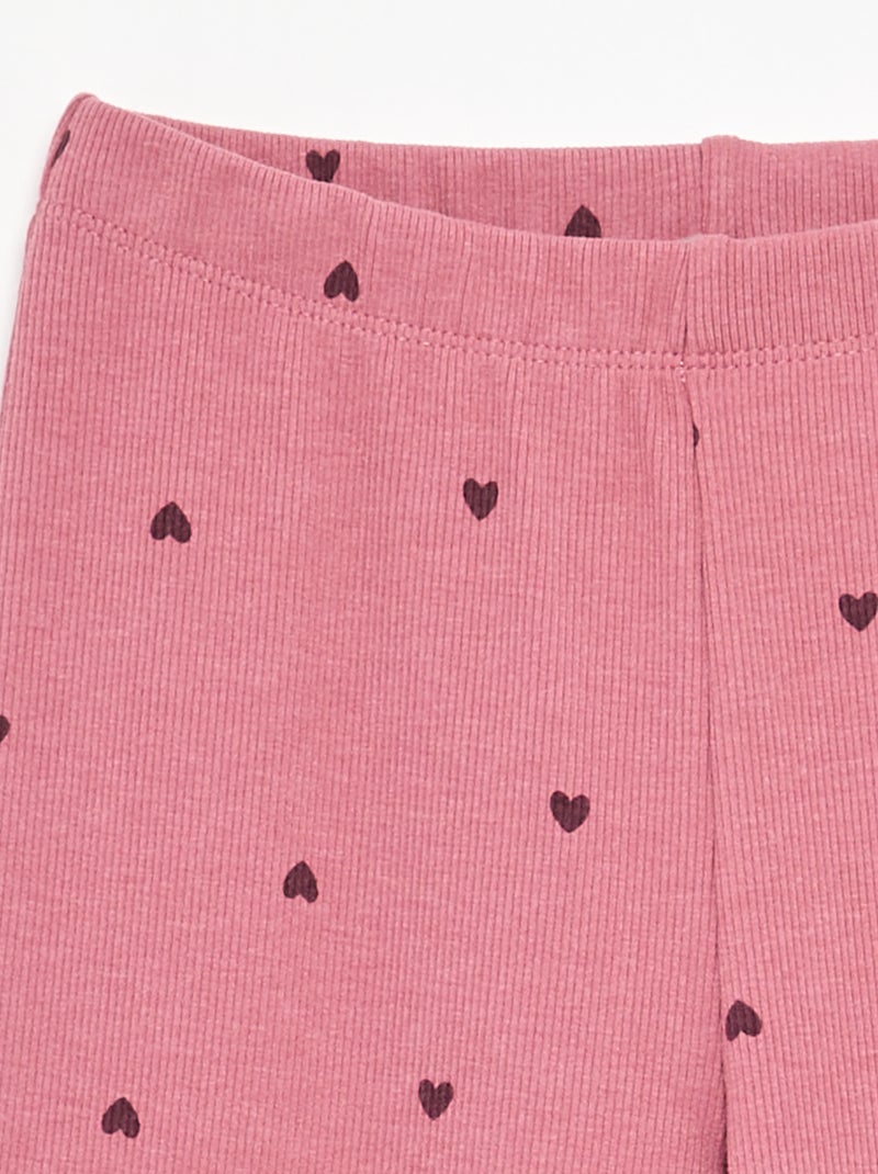 Legging long à motif Rose - Kiabi