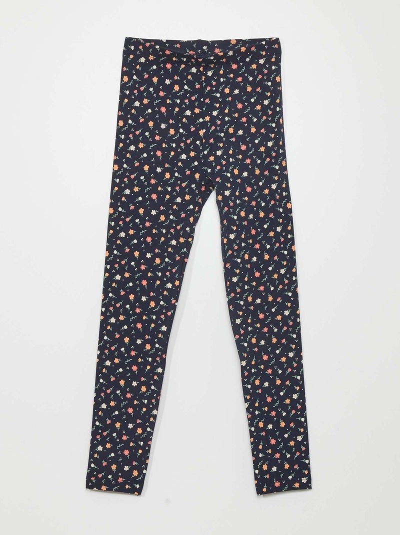 Legging long à motifs Bleu marine - Kiabi