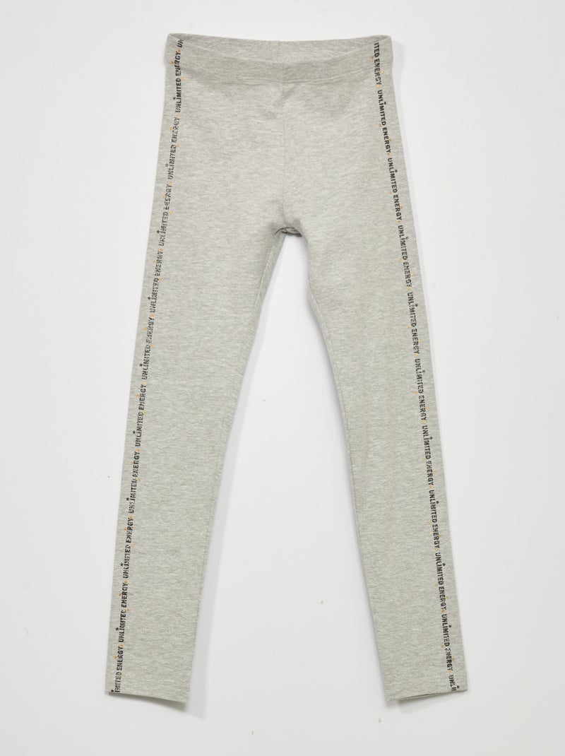 Legging long à motifs Gris - Kiabi