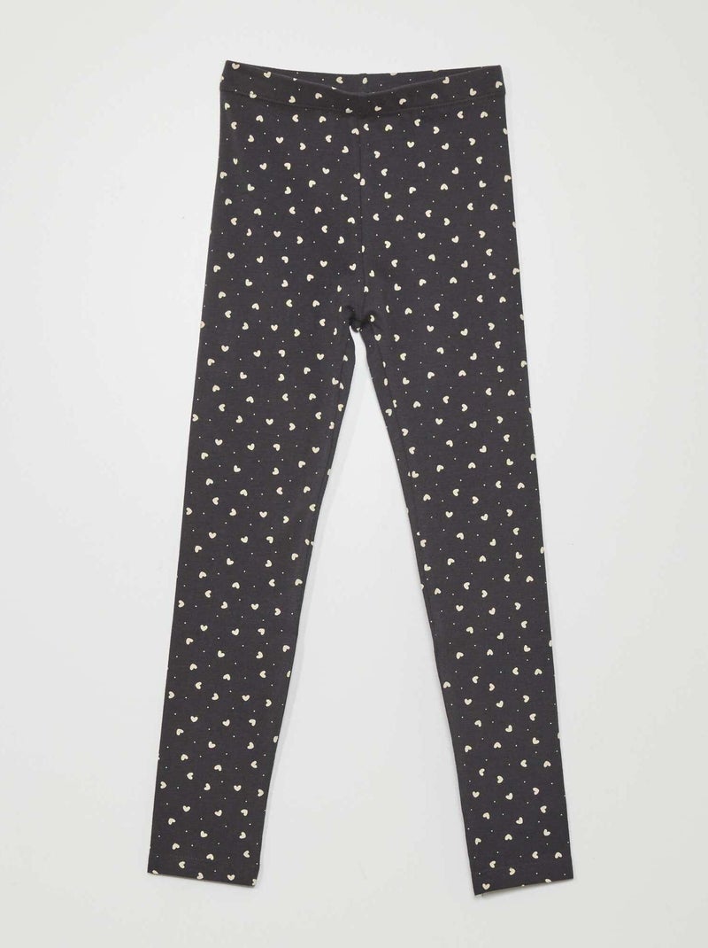 Legging long à motifs Gris foncé - Kiabi