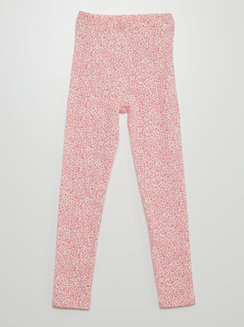 Legging long à motifs Rose - Kiabi
