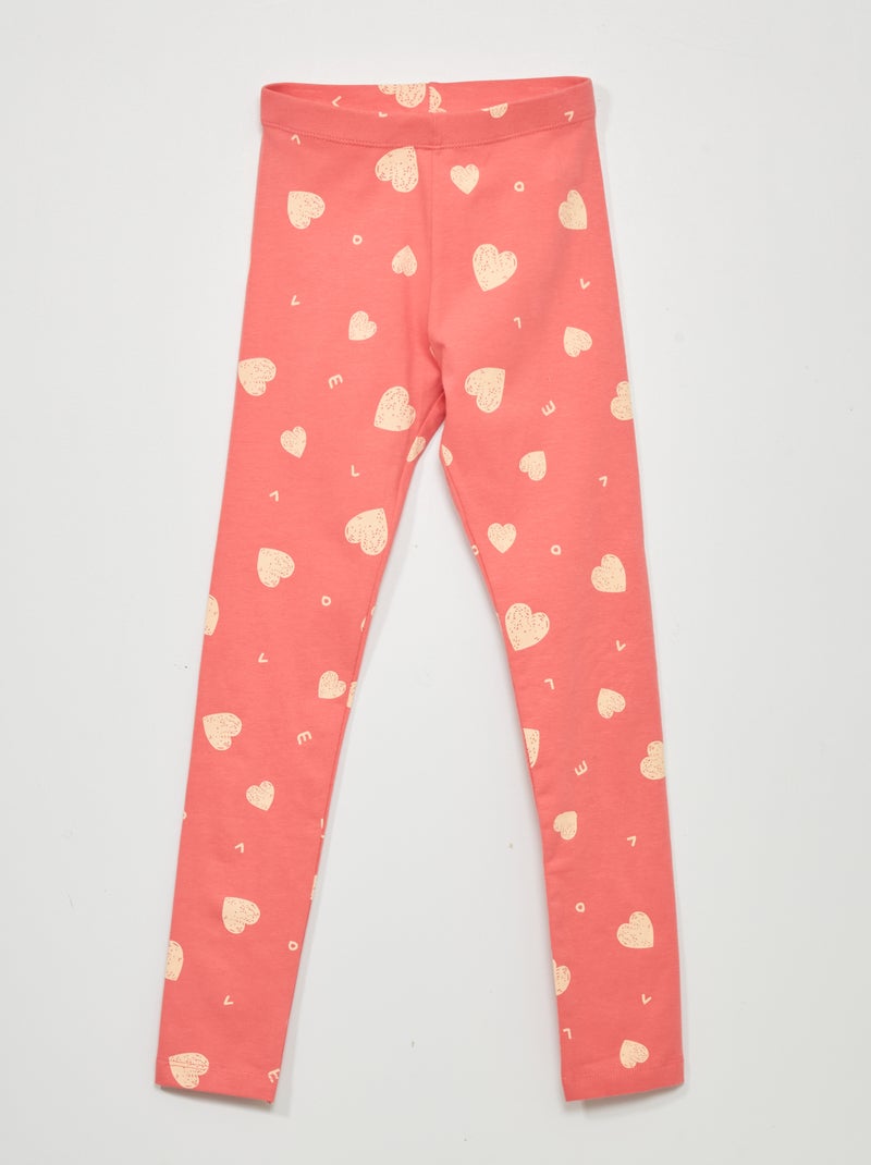 Legging long à motifs Rose - Kiabi