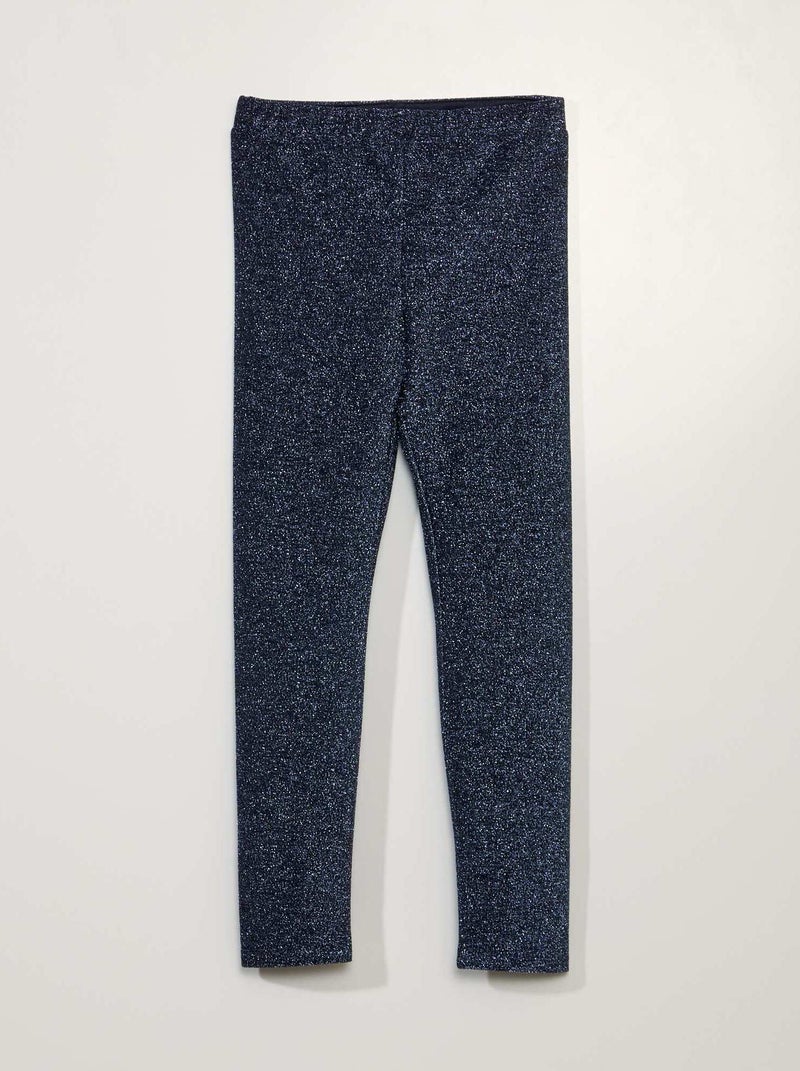 Legging long à paillettes Bleu marine - Kiabi