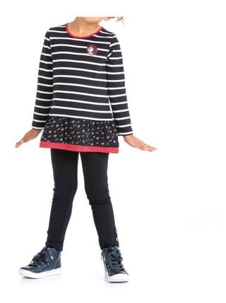 Legging long bleu marine Fille - Terre de Marins