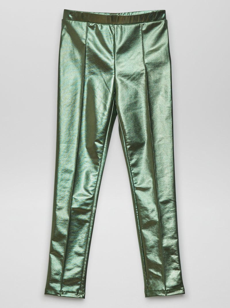 Legging long brillant Vert - Kiabi