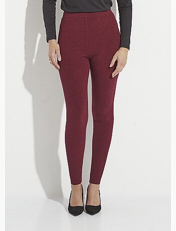 Legging long ceinture élastiqué maille chaude - Afibel