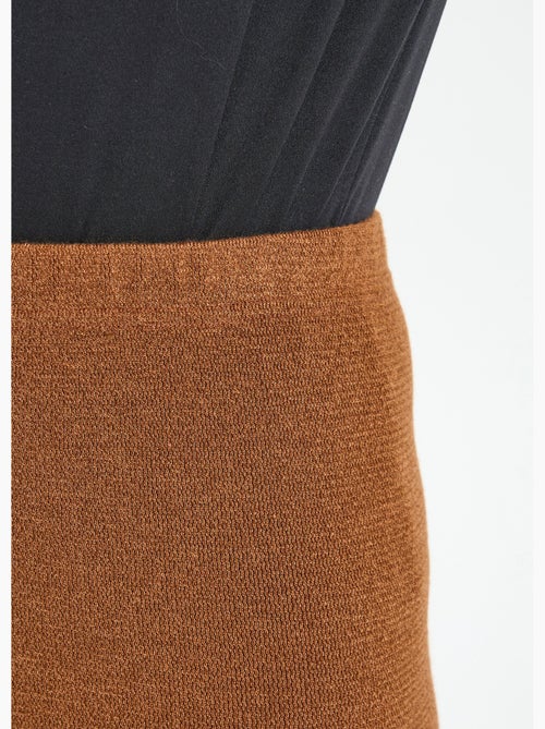 Legging long ceinture élastiqué maille chaude - Afibel - Kiabi