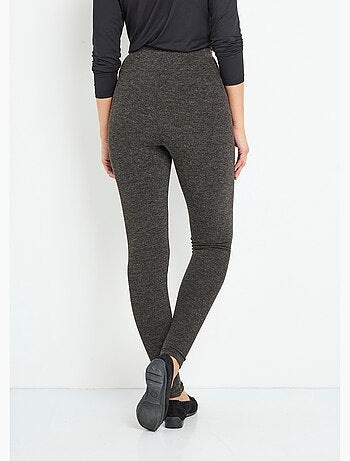 Legging long ceinture élastiqué maille chaude - Afibel