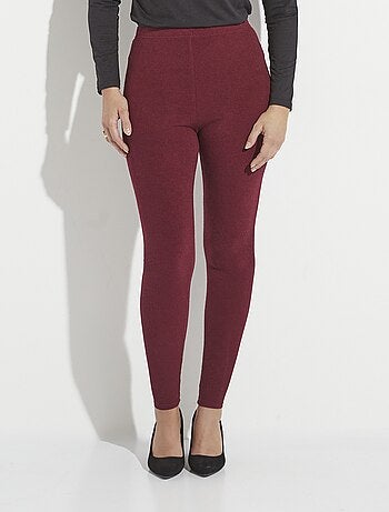 Legging long ceinture élastiqué maille chaude