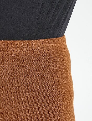 Legging long ceinture élastiqué maille chaude