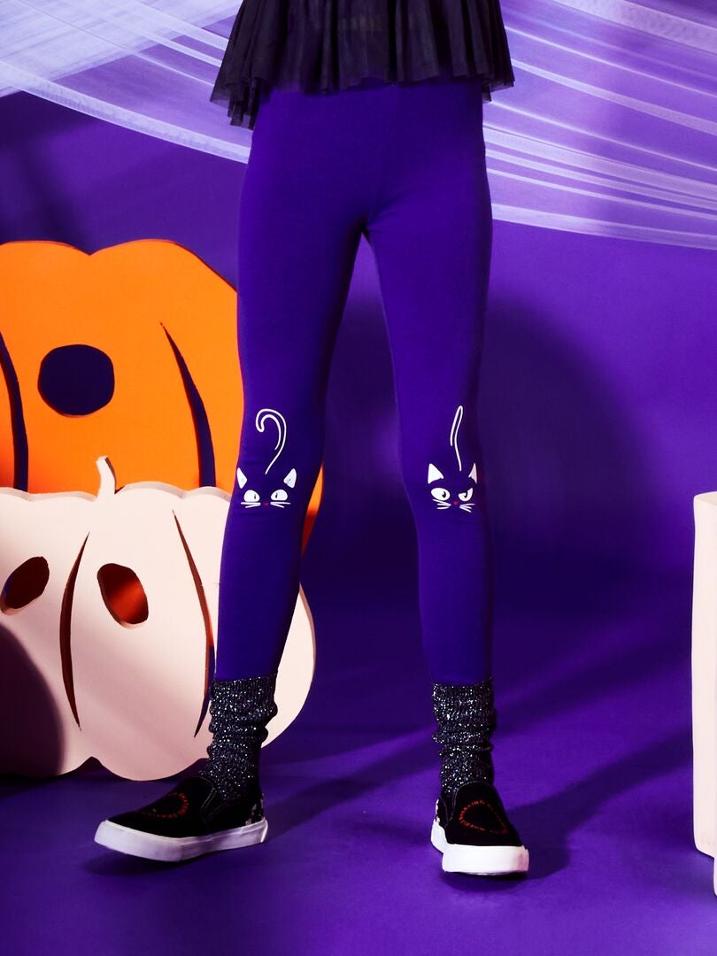 Legging long 'chat' - Halloween Violet - Kiabi