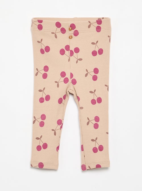 Legging long côtelé à motif - Kiabi Legging long côtelé à motif - Kiabi
