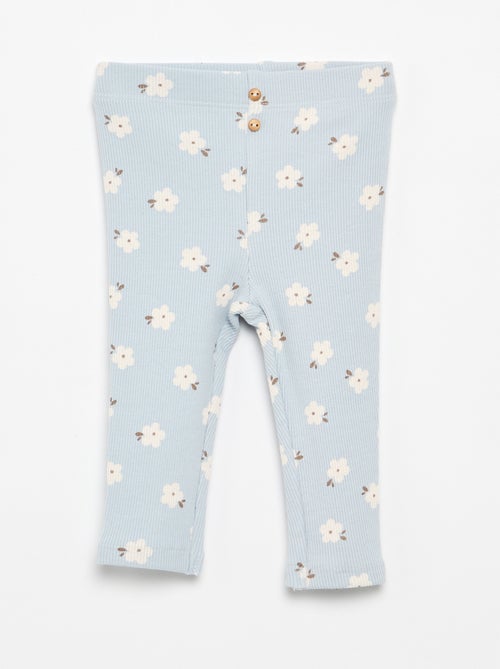 Legging long côtelé à motif - Kiabi Legging long côtelé à motif - Kiabi