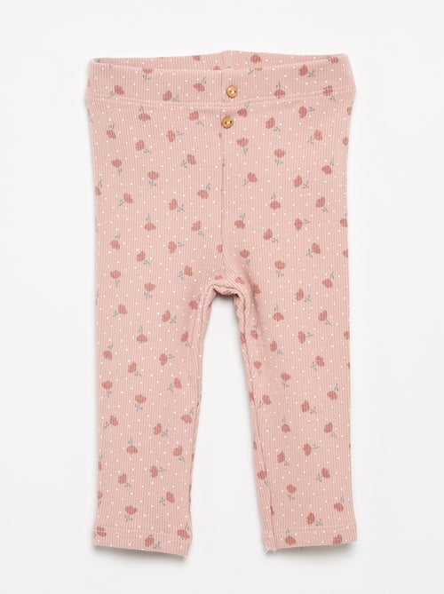 Legging long côtelé à motif - Kiabi Legging long côtelé à motif - Kiabi