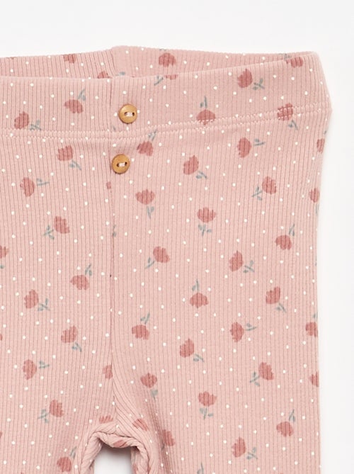 Legging long côtelé à motif - Kiabi Legging long côtelé à motif - Kiabi