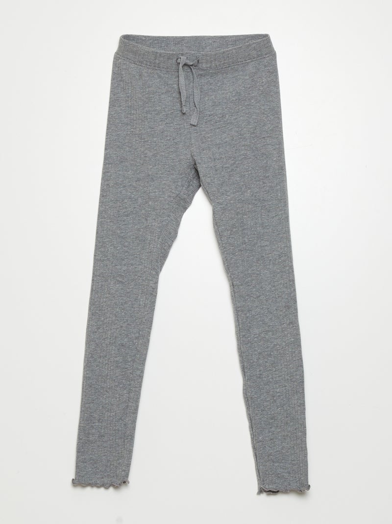 Legging long côtelé M_GREY - Kiabi