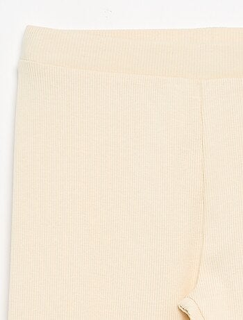 Legging long côtelé uni