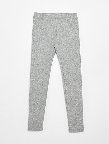 Legging long côtelé uni