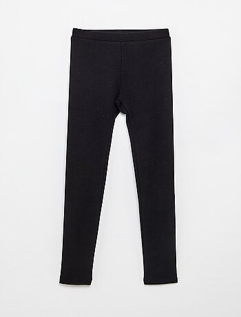 Legging long côtelé uni