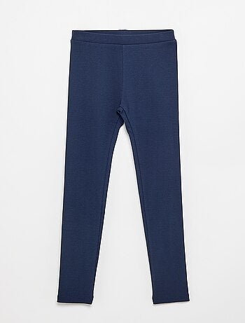 Legging long côtelé uni