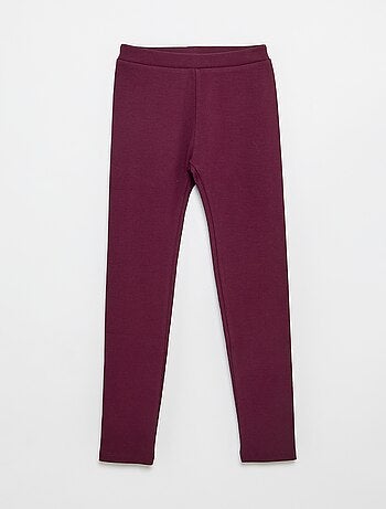 Legging long côtelé uni
