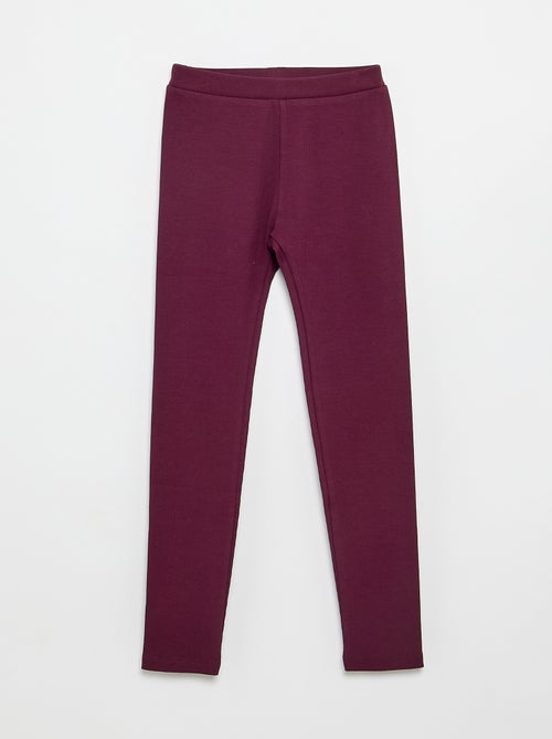 Legging long côtelé uni - Kiabi