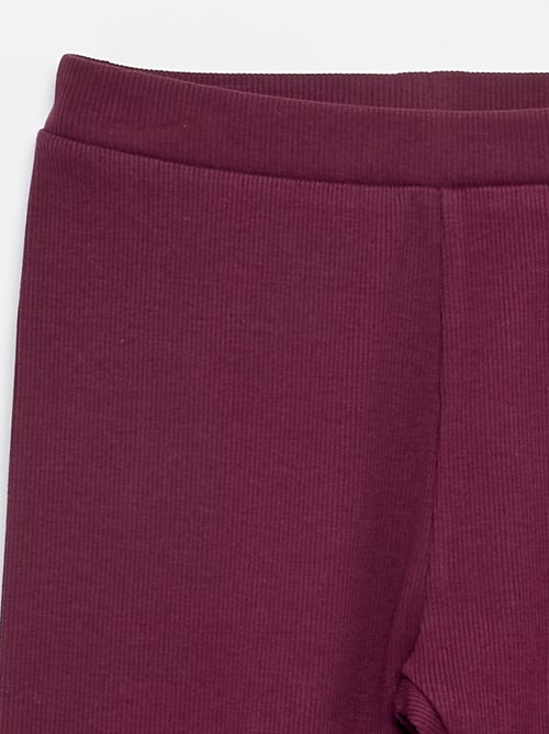 Legging long côtelé uni - Kiabi