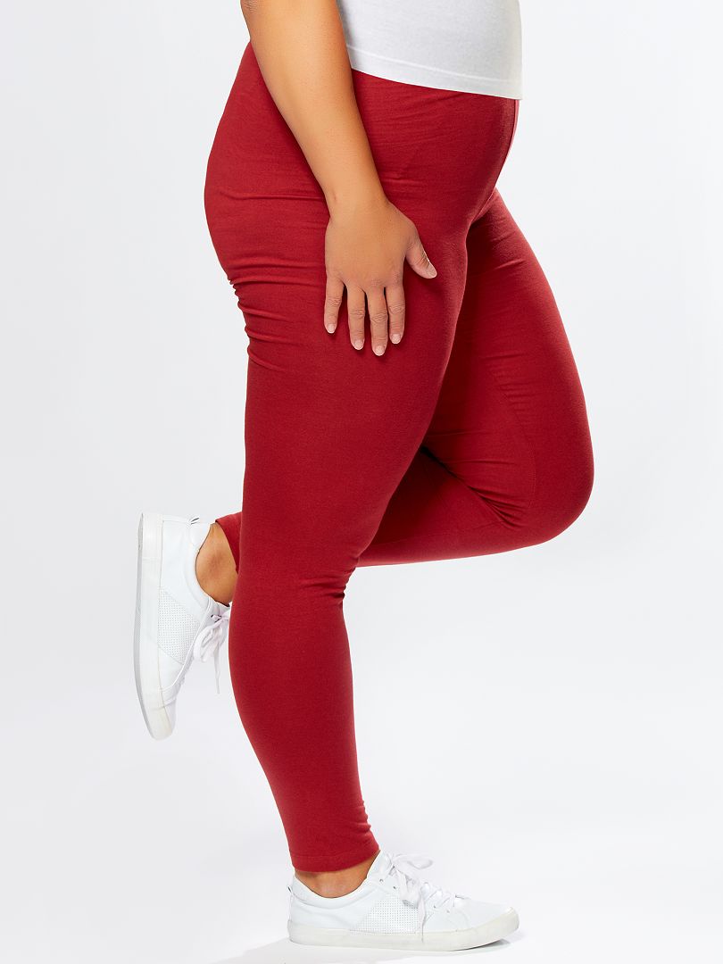 legging rouge femme kiabi