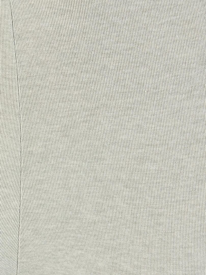 T-Shirt a Maniche Lunghe a Costine in Thermolactyl Bianco XS