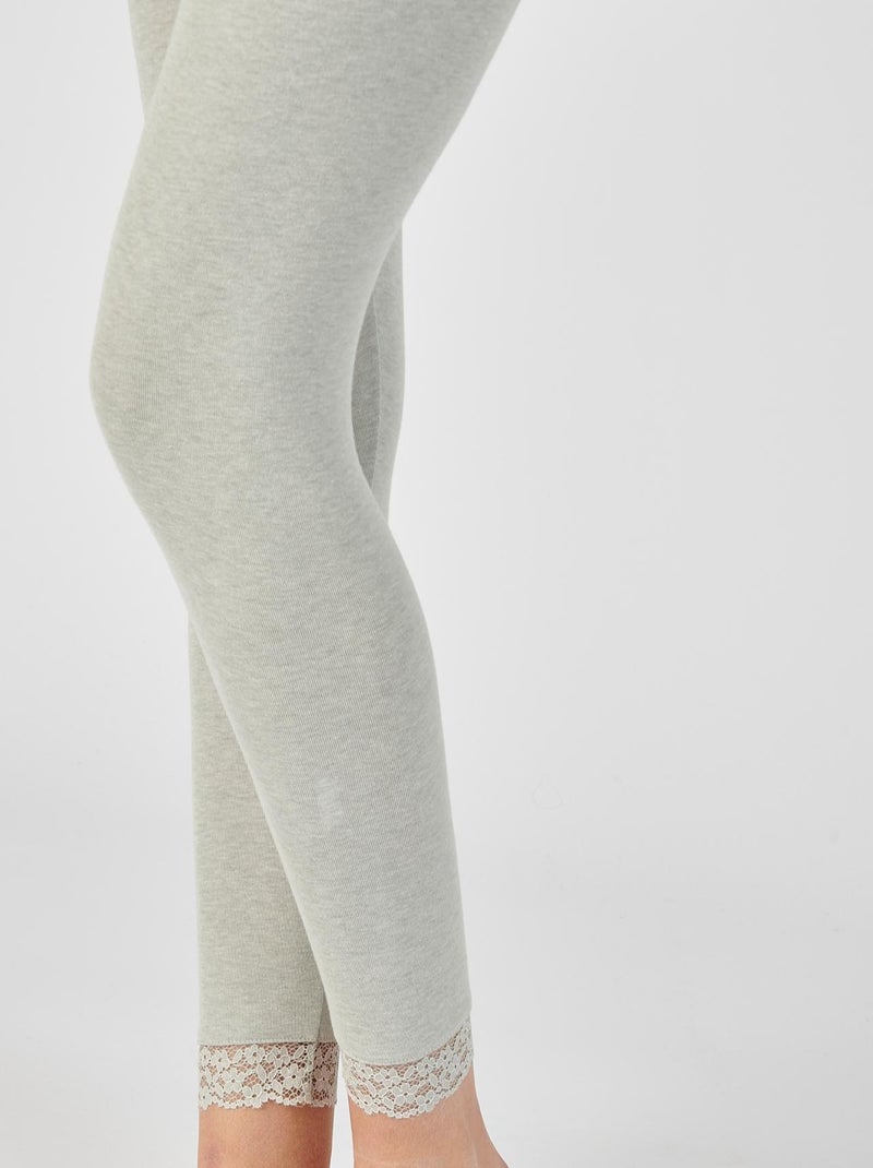 Caraco dentelle Thermolactyl Sensitive - Damart - Gris foncé - Femme