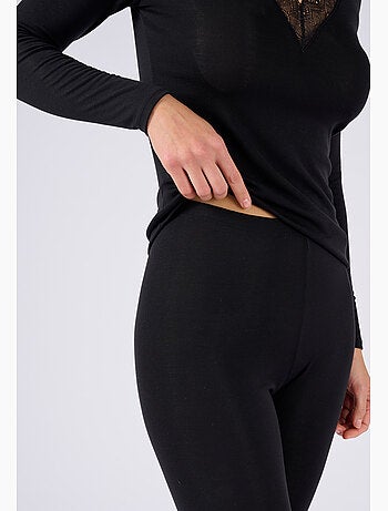 Legging long dentelle Thermolactyl Sensitive thermique - Damart