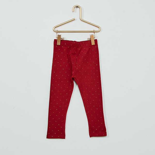 legging fille rouge